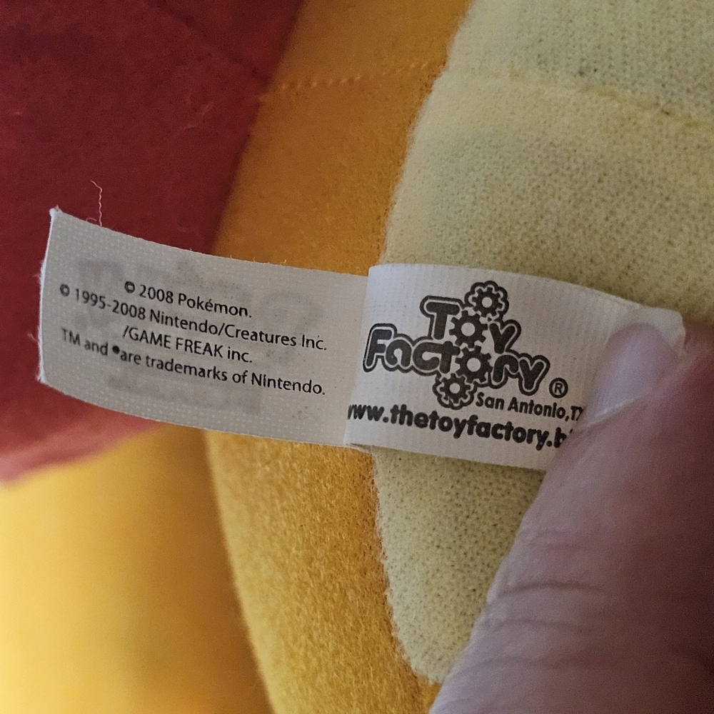 Pokemon Chimchar 2008 PRIZE PLUSH Toy Factory 19" inch Promo Plush - Picture 8 of 9